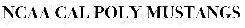 NCAA Cal Poly Mustangs Regular字体转换